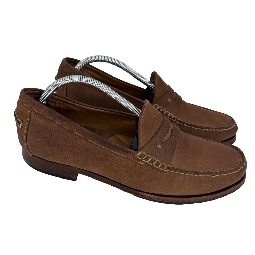 Johnston & Murphy‎ Penny Loafers Quiet Luxury Menswear Ivy League 12M Sheepskin